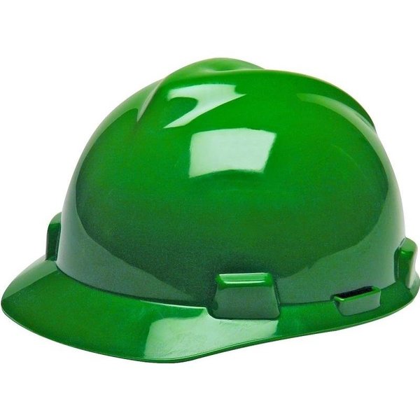 Msa Safety SWX00422 Hard Hat, 4Point Textile Suspension, HDPE Shell, Green, Class E SWX00422-01